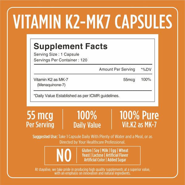 Vitamin K2 MK7 Capsules