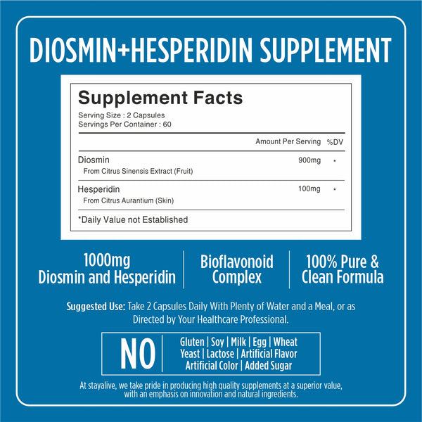 Diosmin Hesperidin Complex Capsules